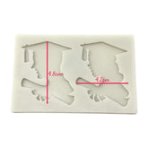 Molde Silicona Siluetas Graduación